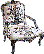Tapisserie de si&egrave;ge du si&egrave;cle des lumi&egrave;res